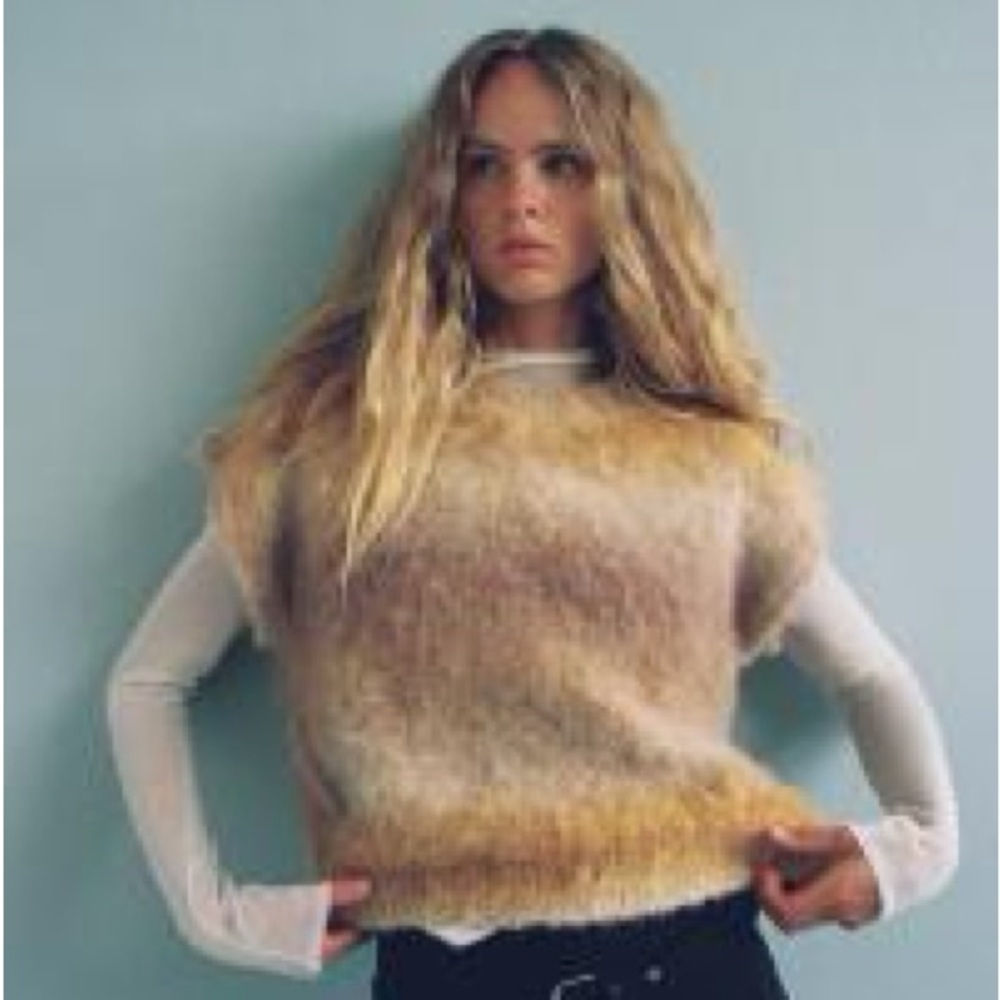 Zara Multicolor Fuzzy Sweater